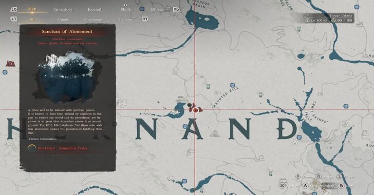 Sanctum of Atonement Map Location