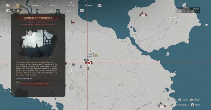 Sanctum of Veneration Map