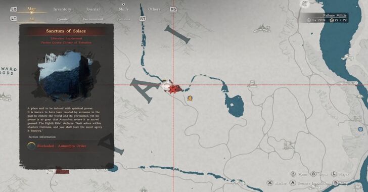 Sanctum of Solace Map Location