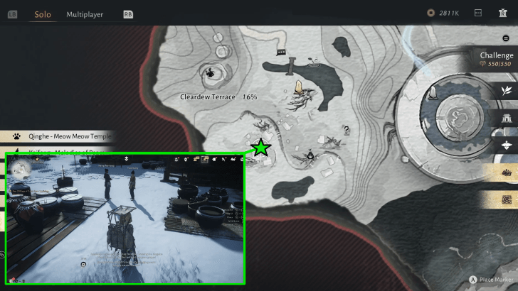 The Impossible Harvest Map Location