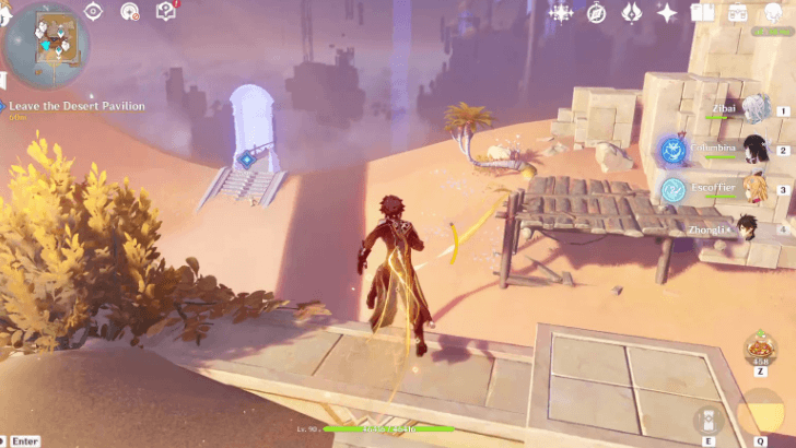 Genshin - Leave the Desert Pavilion