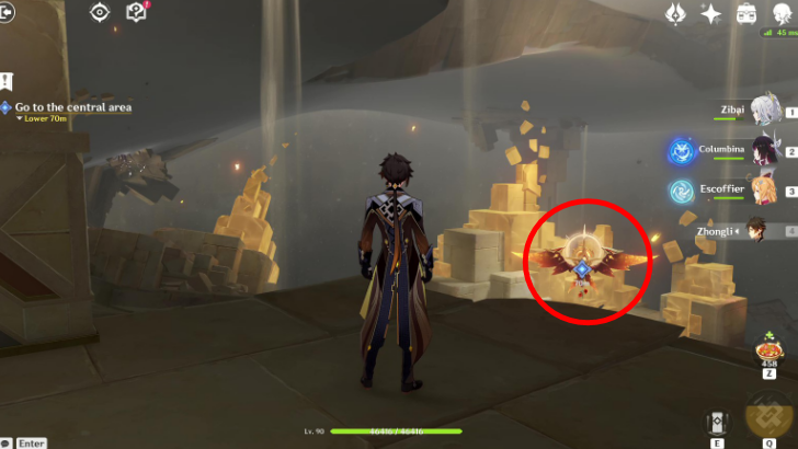 Genshin - Go to the Central Area