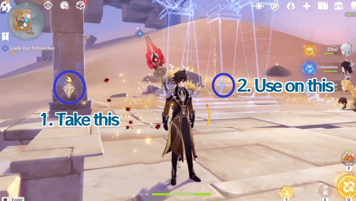 Genshin - Look for Vitruvius