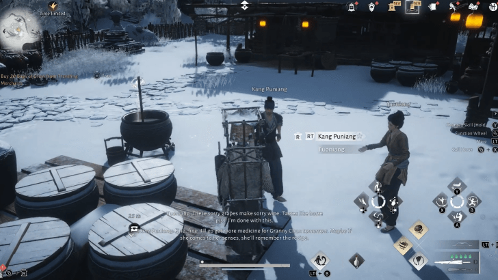 Talk to Kang Punjiang in Kingvine Village