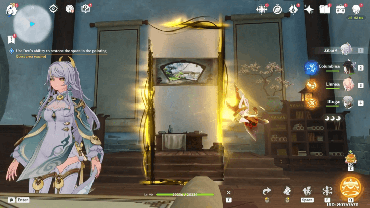 Genshin - Right Hanging Scroll