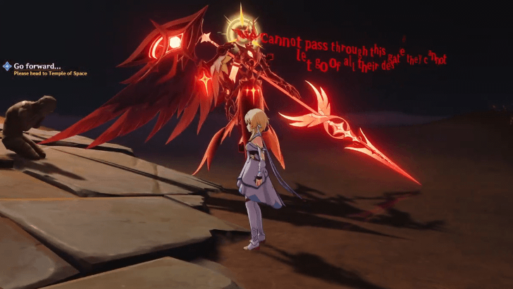 Genshin - Melanta punishing the inhabitants of the Temple