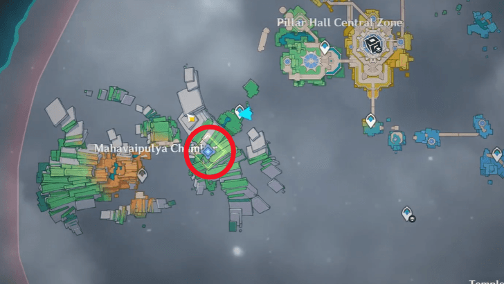 Enter the Mahavaipulya Chamber in the Temple of Space