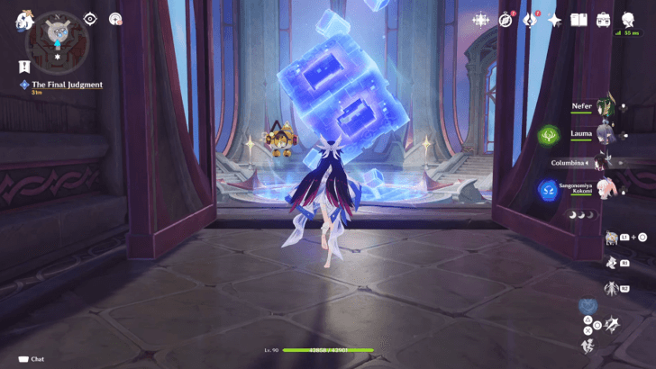 center of the Pillar Hall