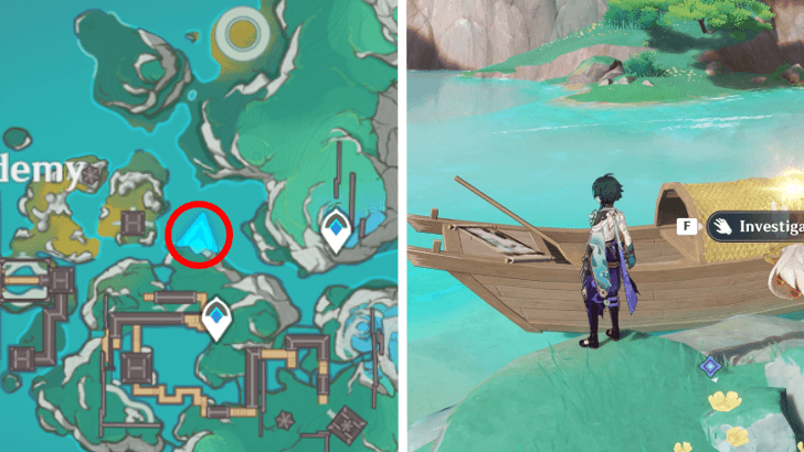 Genshin - Submerged Dragon, Soaring Phoenix Location