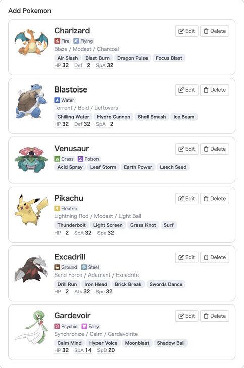 Pokemon Champions Team Builder 1 Create Your Team