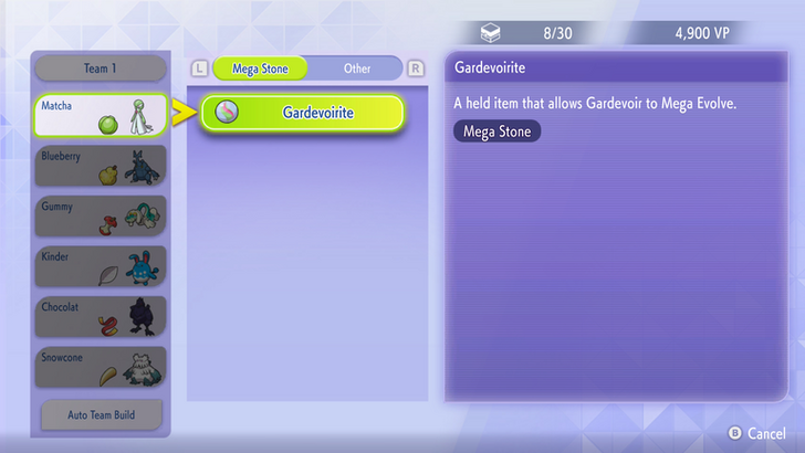 Give a Pokemon a Mega Stone