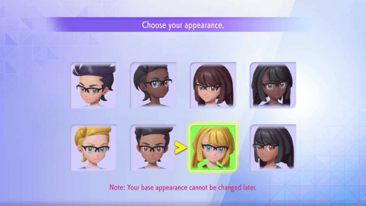 Base Appearance Customization Options
