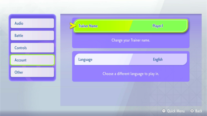 Change Your Trainer Name