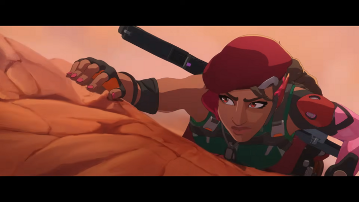 Sierra climbing up a mountainside