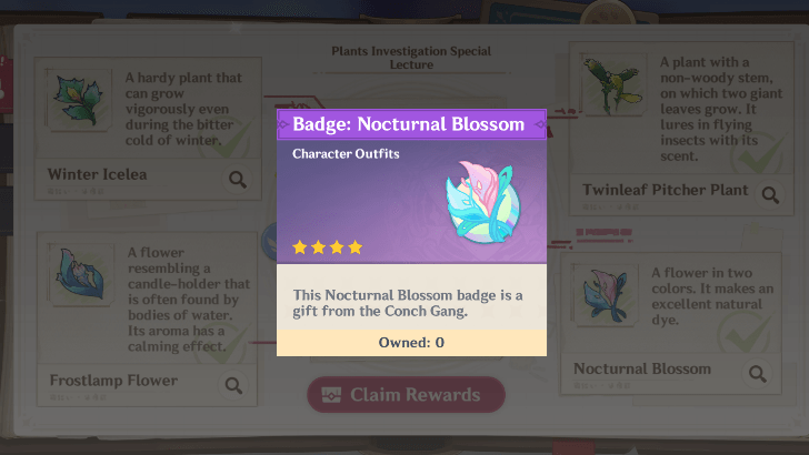 Badge Nocturnal Blossoms