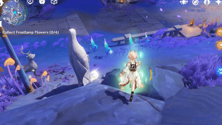 Collect Frostlamp Flowers