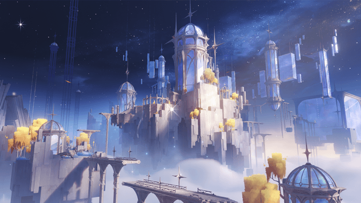 Genshin - Temple of Space Viewpoint - Hall of a Thousand Pillars