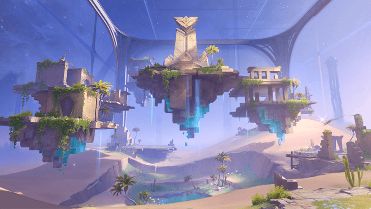 Genshin - Temple of Space Viewpoint - Pavilion of Scorching Sands and Blazing Sun