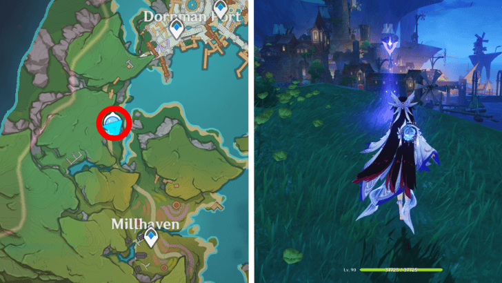 Genshin - The Harbor Where a Thousand Winds Converge Viewpoint Location