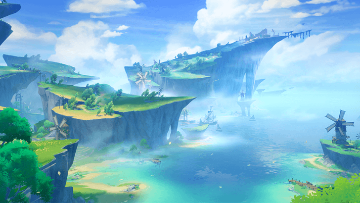 Genshin - Dornman Port Viewpoint - The Notherly Wind