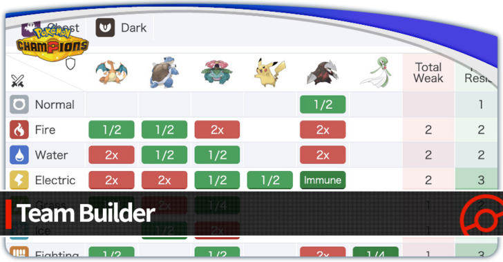 Pokemon Champions - Team Builder