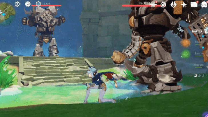 Ruin Graders guarding the chests