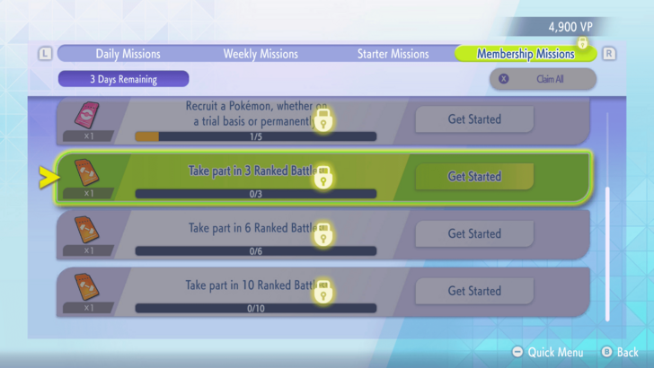 Clear Membership Missions