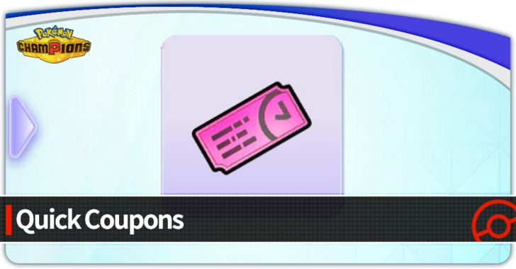 Pokemon Champions - How to Use Quick Coupons