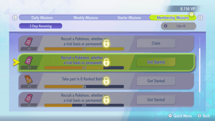 Clear Membership Missions