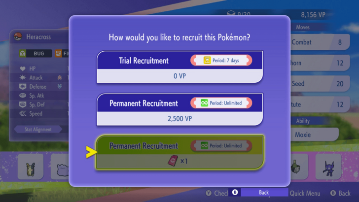 Used to Permanently Recruit Pokemon