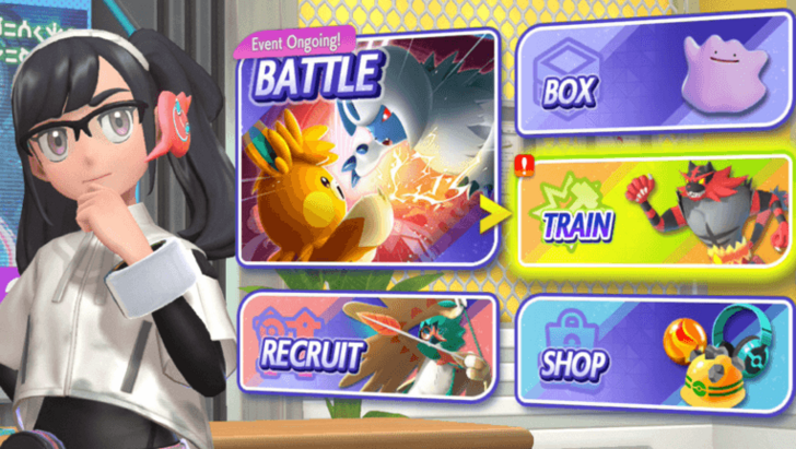 Choose Train From the Main Menu