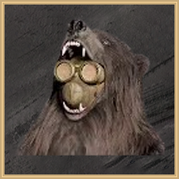 Black Bear Gas Mask Icon