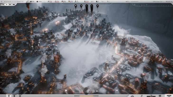 Frostpunk 2 snowy post-apocalyptic city