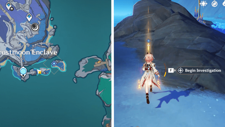 Rainbowdrop Crystal - Head south of Frost Moon Enclave