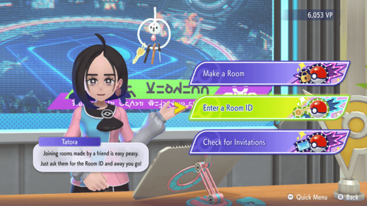 Select Enter a Room ID