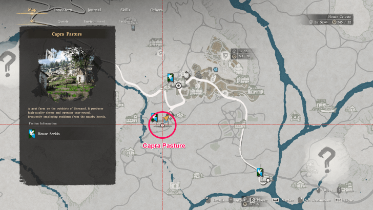 Capra Pasture Map Location