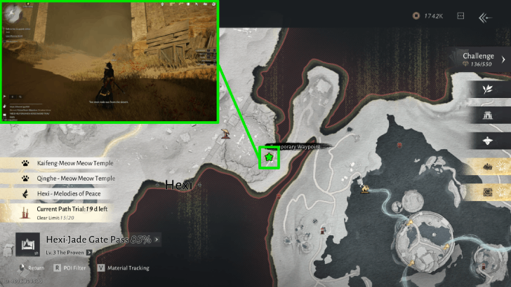 Ten Through the Pass Map Location