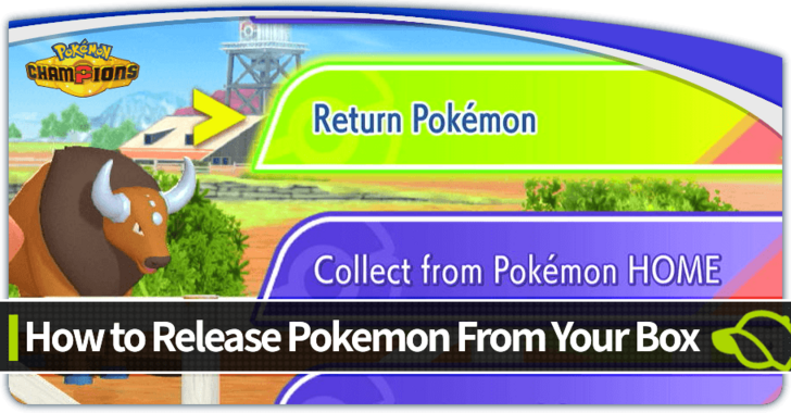 Pokemon Champions - How to Release Pokemon From Your Box