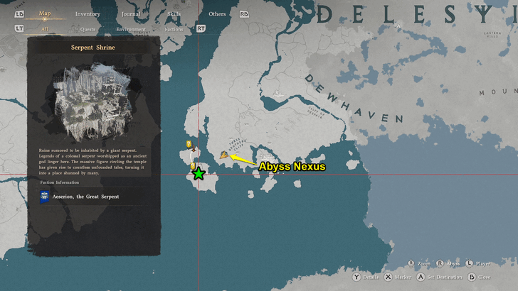 Serpent Shrine Location