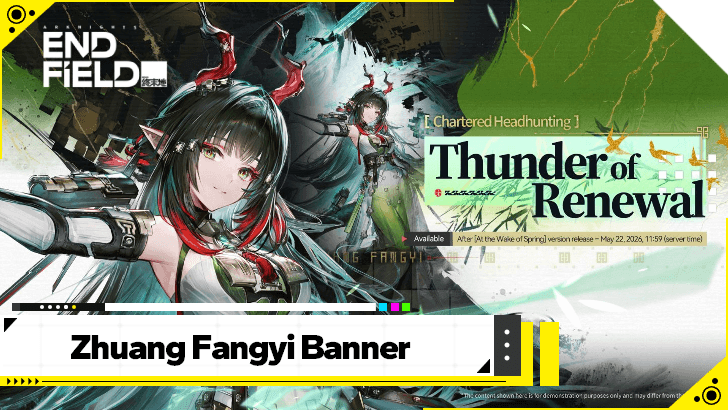 Arknights Endfield - Zhuang Fangyi Banner Release Date and Schedule