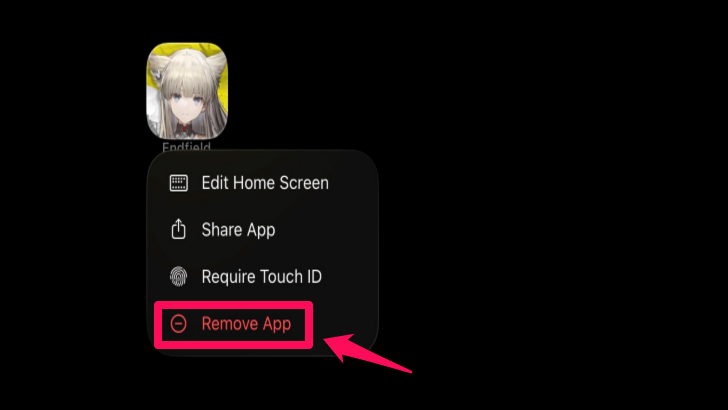 Arknights Endfield - Uninstall on iOS
