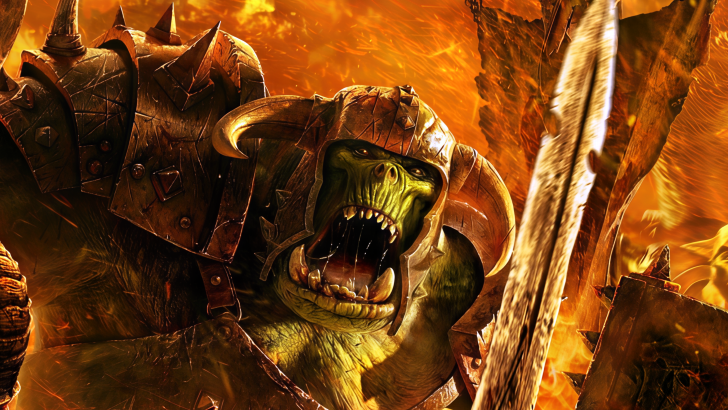 Screaming Ork from Warhammer 40k