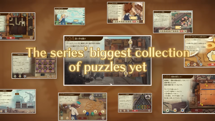 Professor Layton and the New World of Steam gallery of puzzles