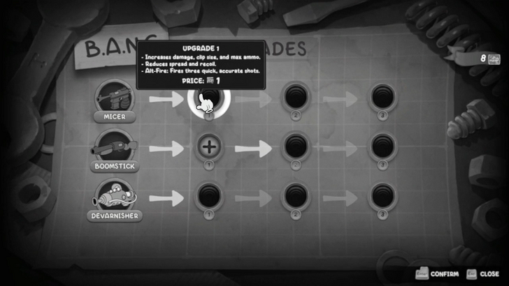mouse pi for hire bang upgrade menu