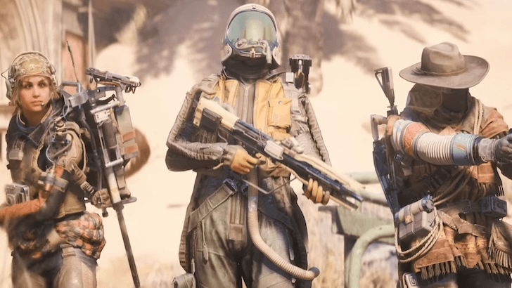 Three Raiders in full gear walking together