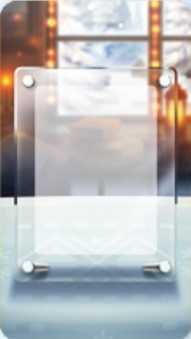 Snowy View Frame Backdrop Display Board Backdrop