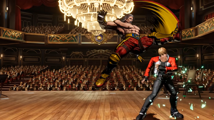 Krauser hitting Rock with an overhead kick