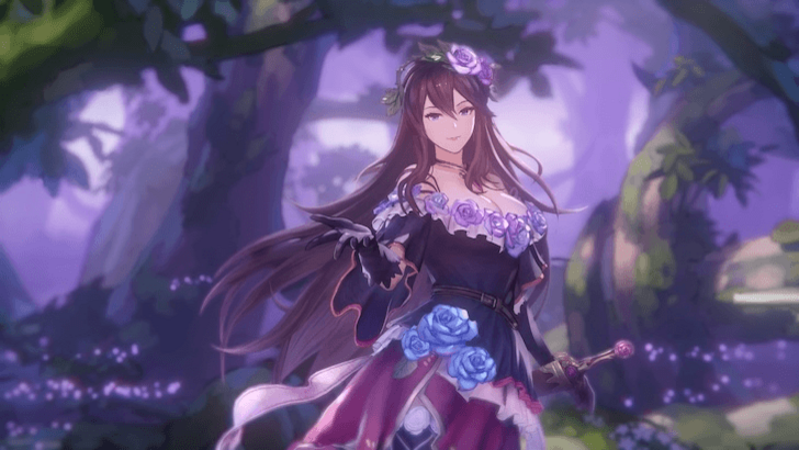 Rosetta standing in a forest