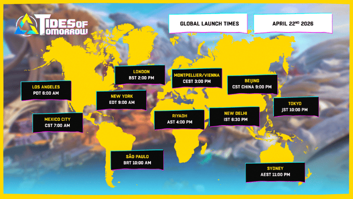 Tides of Tomorrow global launch times