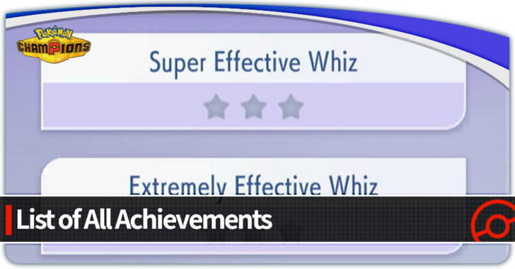 Pokemon Champions - List of All Achievements